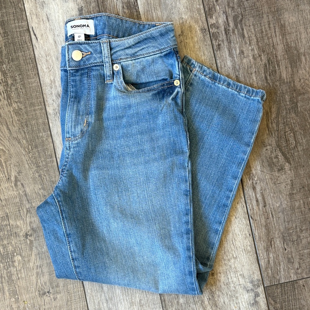 Sonoma Women's mid Rise Slim Ankle Denim Jeans